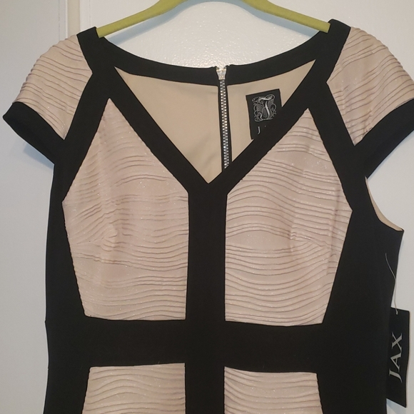 Jax pink black sparkle dress 10 NWT - Picture 2 of 4